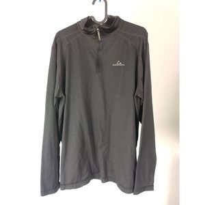 (V) Paradox Men sweater BASE LAYER sport running Athletic BLACK sz L